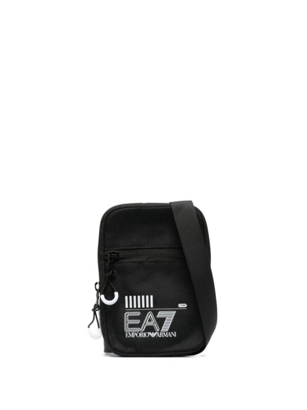 Ea7 Emporio Armani logo-print messenger bag