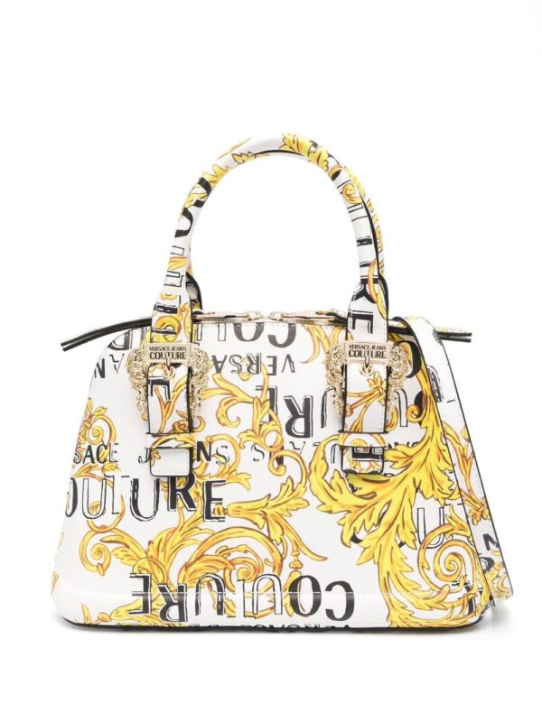 Versace Jeans Couture Barocco-print logo-buckle tote bag