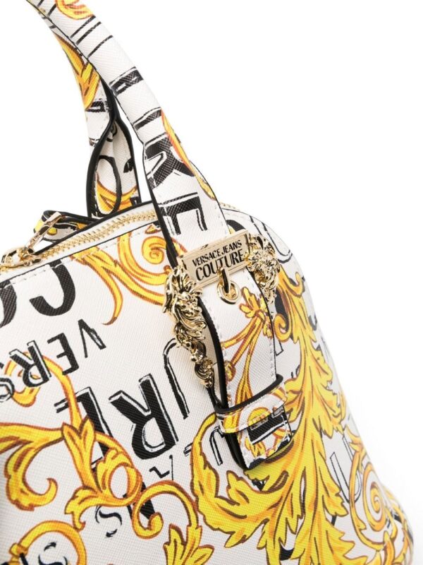 Versace Jeans Couture Barocco-print logo-buckle tote bag - Image 4