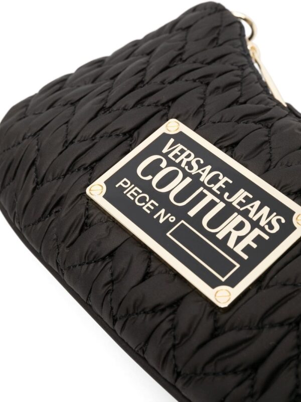 Versace Jeans Couture logo-plaque matelassé shoulder bag - Image 5