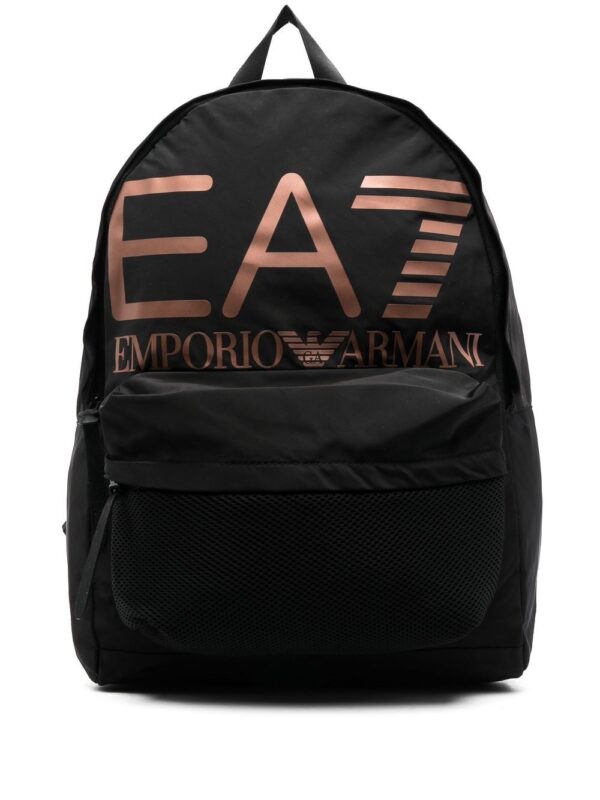 Ea7 Emporio Armani logo print backpack