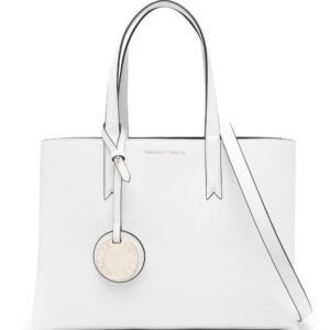 Emporio Armani logo-charm faux-leather tote