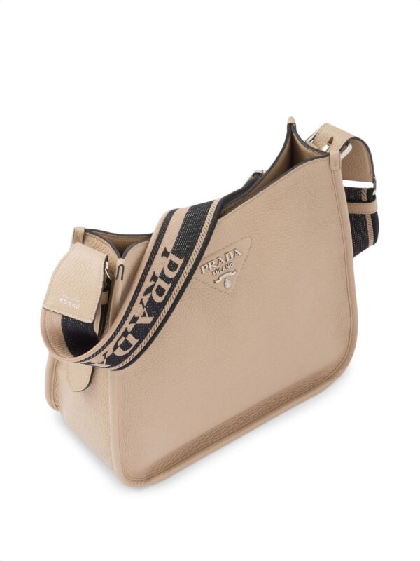 Prada  triangle-logo hobo shoulder bag - Image 3