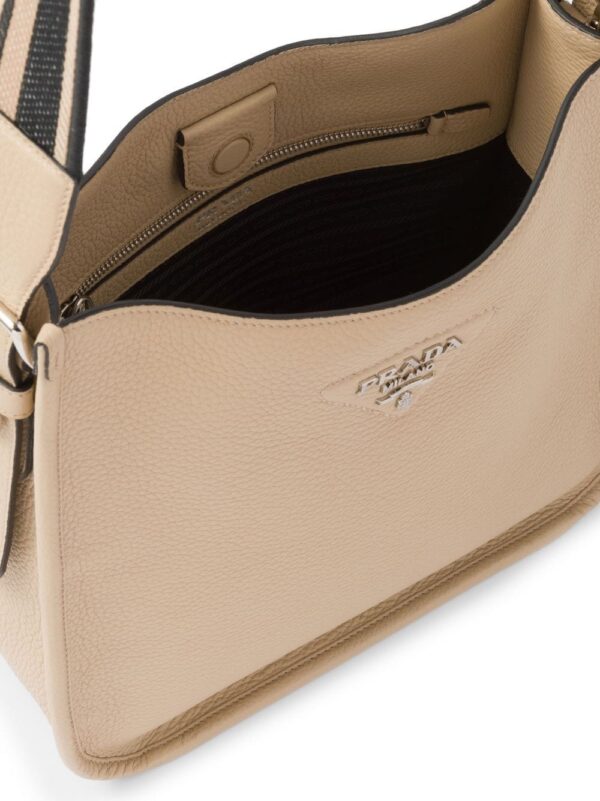 Prada  triangle-logo hobo shoulder bag - Image 4