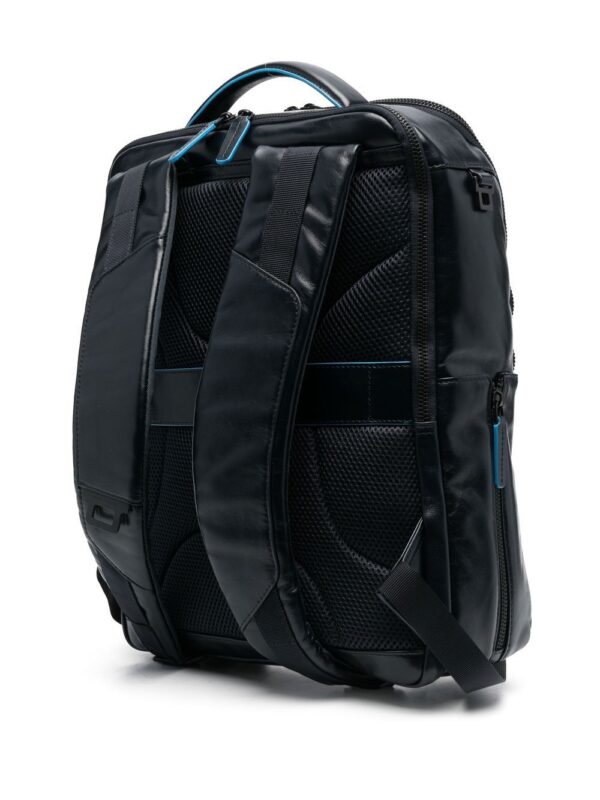 PIQUADRO logo-plaque leather backpack - Image 3