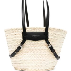 Givenchy medium Voyou raffia tote bag