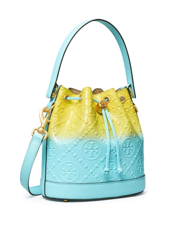 Tory Burch embossed-monogram bucket bag - Image 3