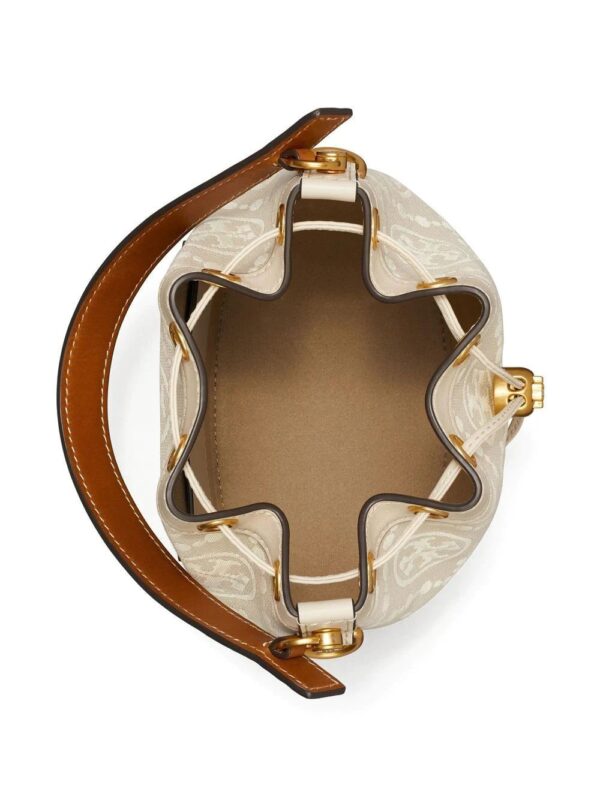 Tory Burch  T Monogram embossed-logo bucket bag - Image 2