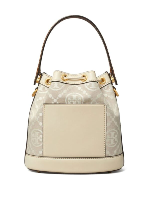 Tory Burch  T Monogram embossed-logo bucket bag - Image 3
