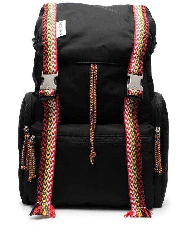 Lanvin Curb logo-patch backpack