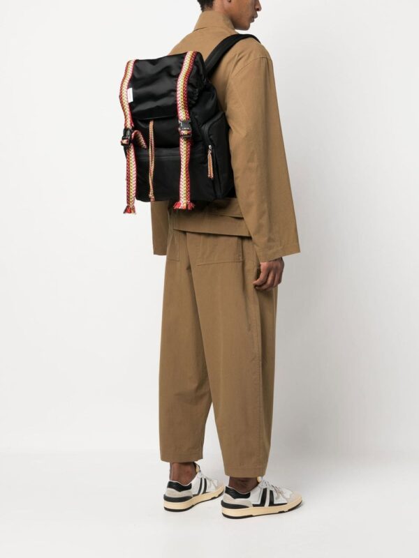 Lanvin Curb logo-patch backpack - Image 2