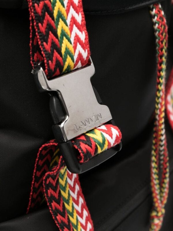 Lanvin Curb logo-patch backpack - Image 4