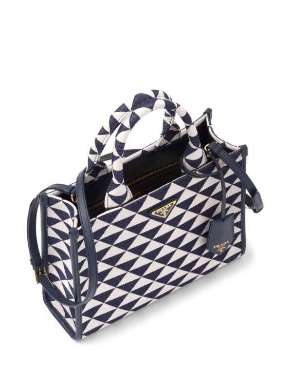 Prada small Symbole embroidered tote bag - Image 5