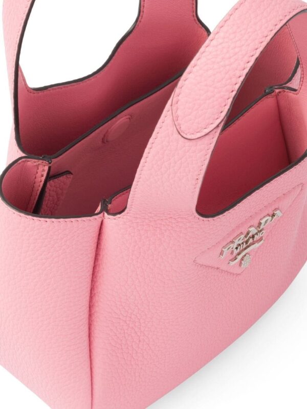 Prada logo-plaque tote bag - Image 5