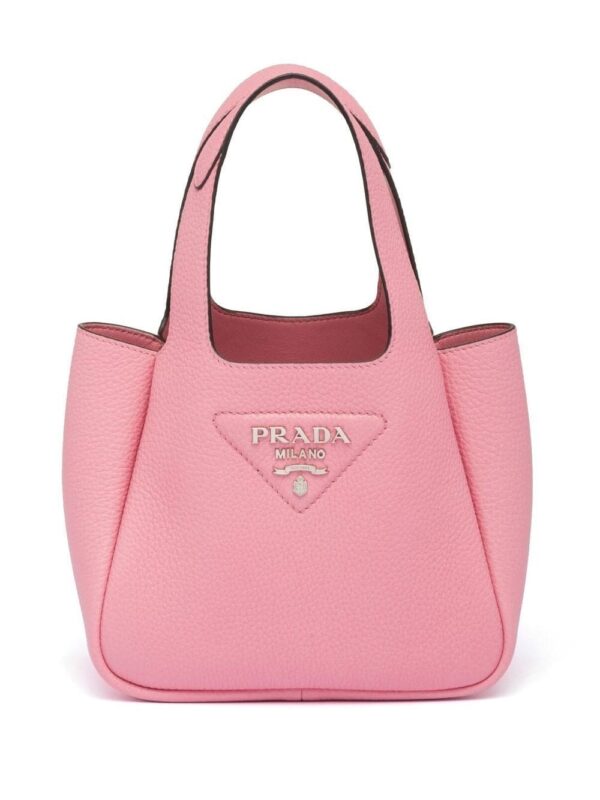Prada logo-plaque tote bag