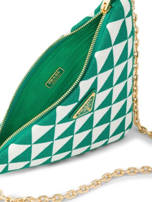 Prada embroidered jacquard mini bag - Image 5