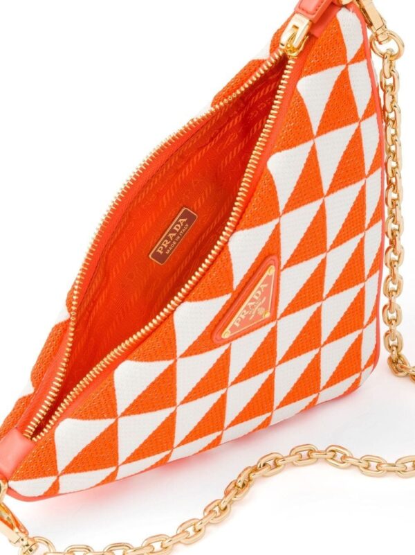 Prada embroidered jacquard mini bag - Image 5