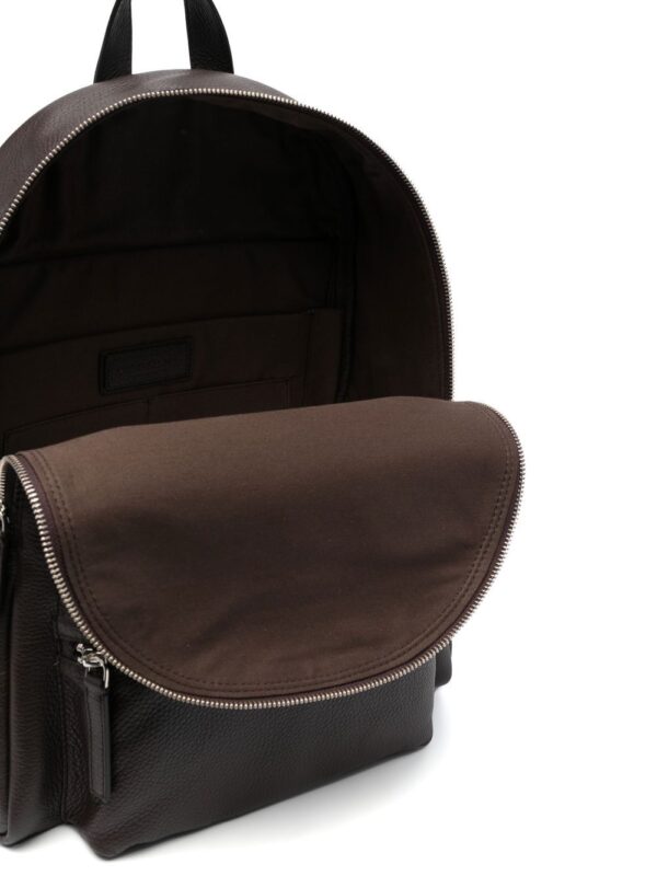 Orciani Micron grained-leather backpack - Image 5