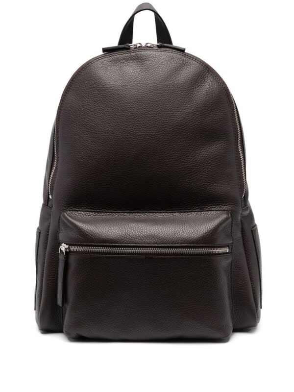 Orciani Micron grained-leather backpack