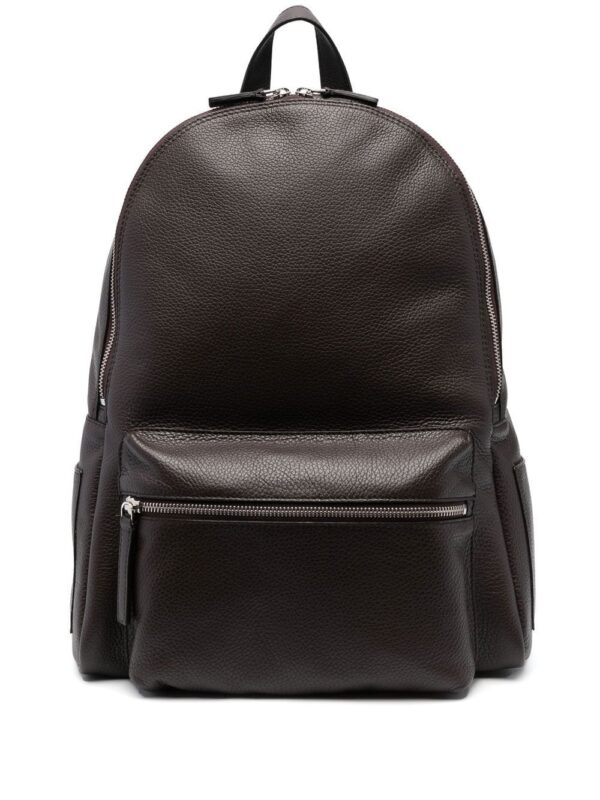 Orciani Micron grained-leather backpack