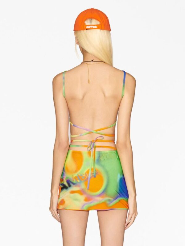 AMBUSH  graphic-print strappy bra top - Image 4