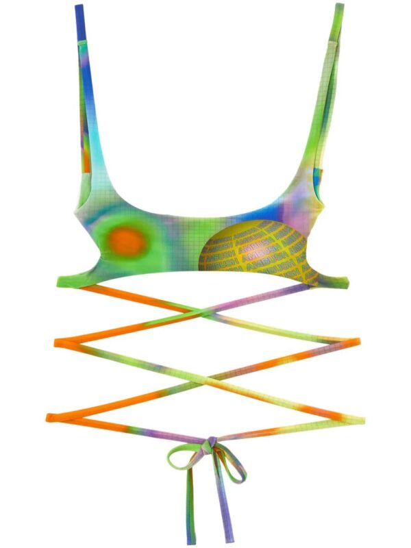 AMBUSH  graphic-print strappy bra top