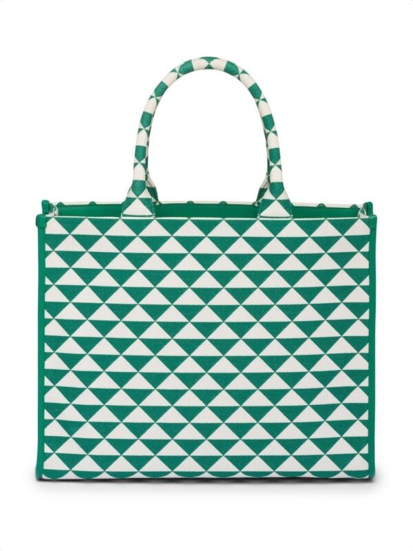 Prada large Symbole embroidered tote bag - Image 2