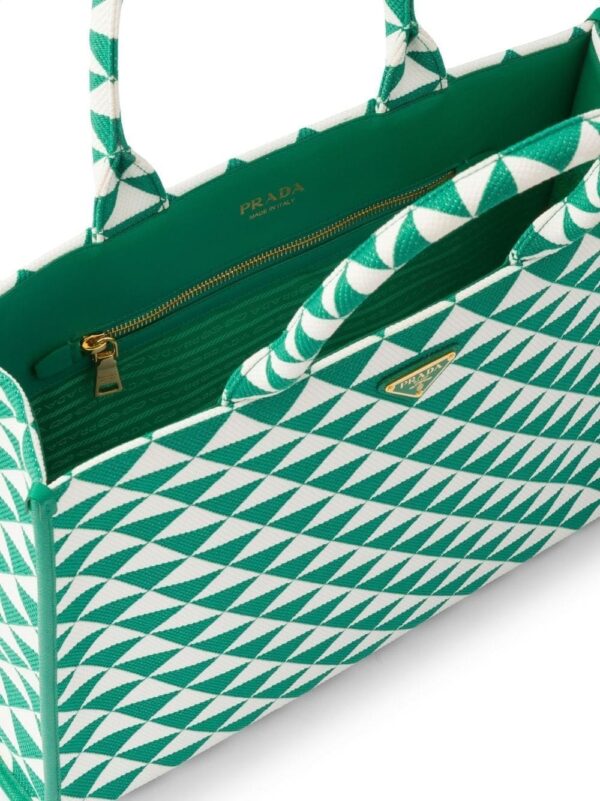 Prada large Symbole embroidered tote bag - Image 5