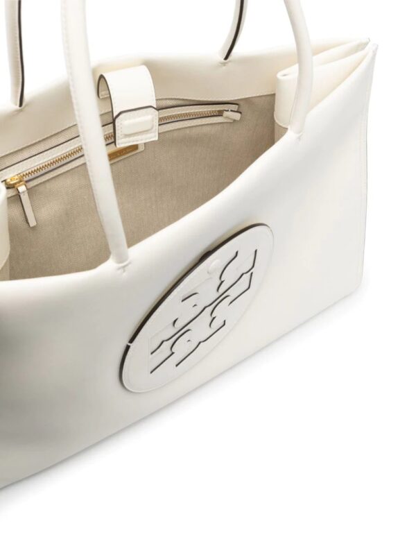 Tory Burch  logo-plaque leather tote bag - Image 4