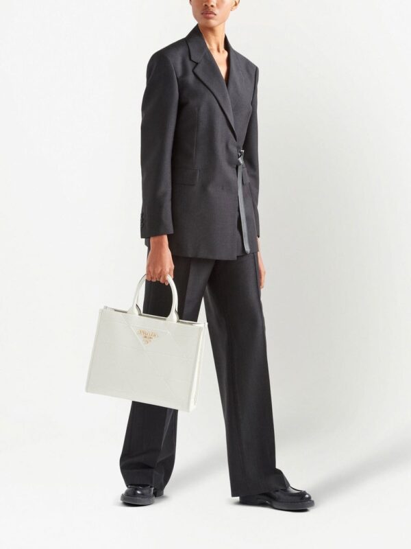 Prada medium Symbole leather tote bag - Image 2