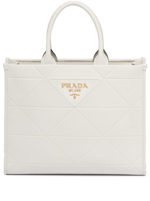 Prada medium Symbole leather tote bag