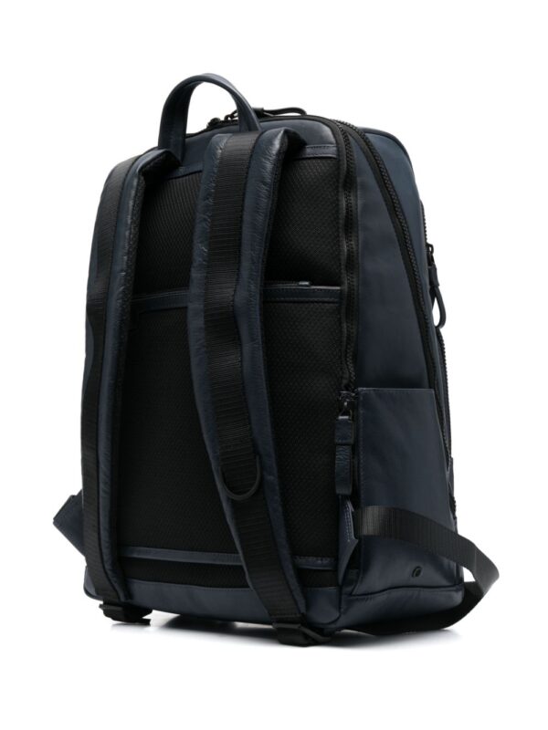 PIQUADRO logo-lettering leather backpack - Image 3