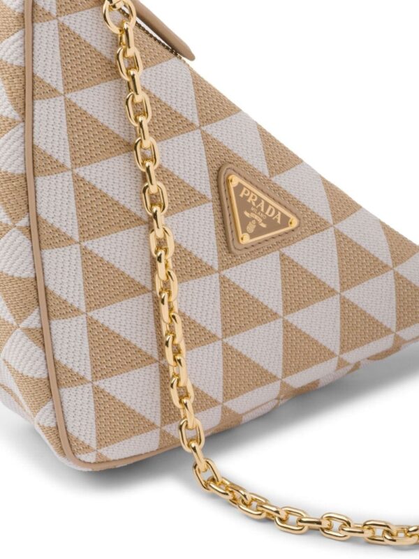 Prada embroidered jacquard mini bag - Image 5