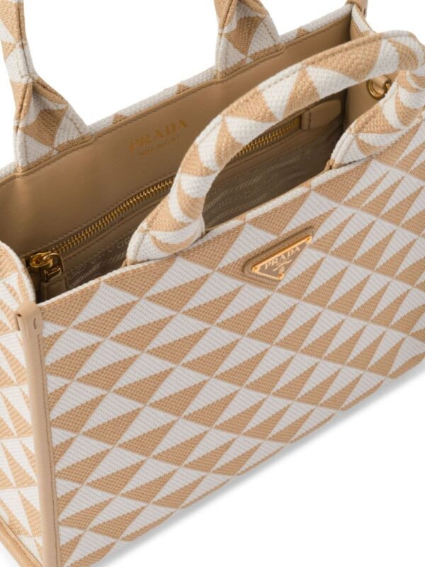Prada small Symbole jacquard tote bag - Image 5