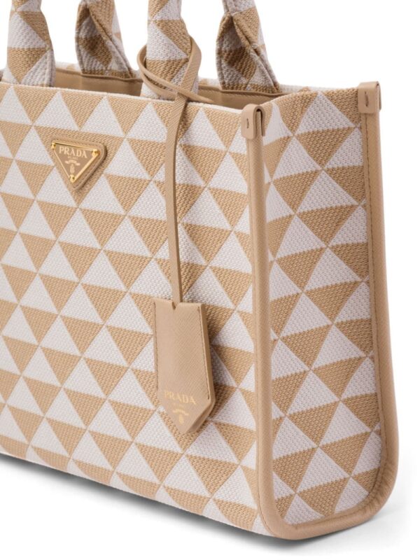Prada small Symbole jacquard tote bag - Image 3
