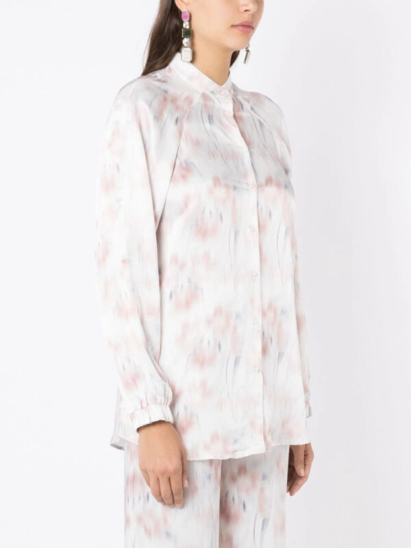 Armani Exchange  faded abstract-print shirt - Image 3