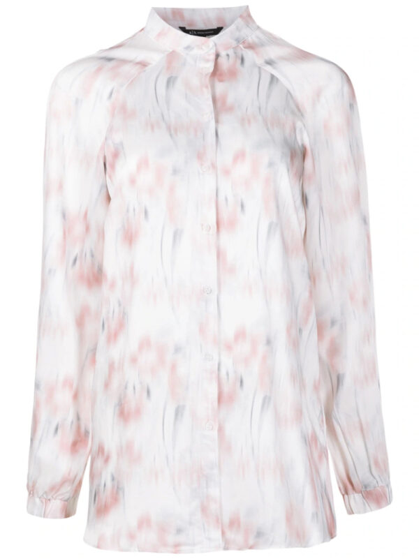 Armani Exchange  faded abstract-print shirt