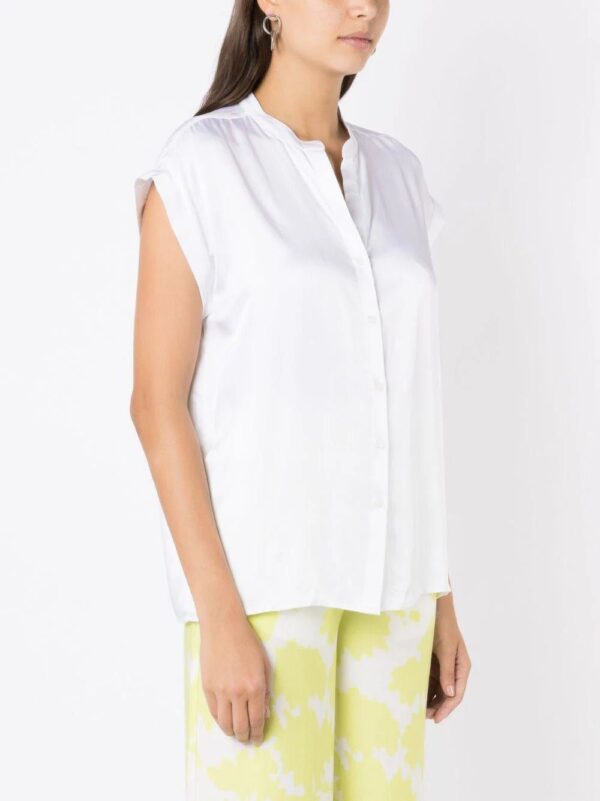 Armani Exchange  band-collar short-sleeve shirt - Image 3