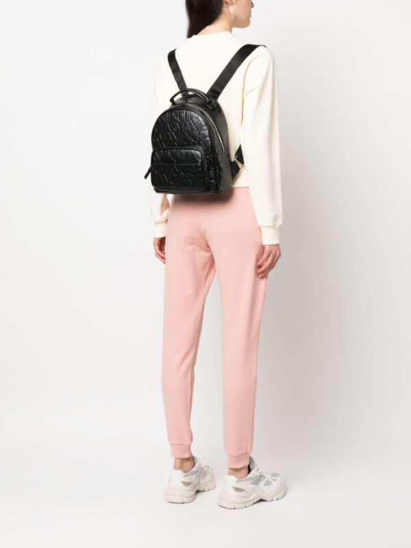 Armani Exchange logo-embossed faux-leather backpack - Image 2