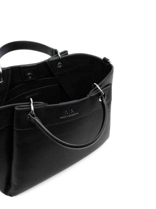 Armani Exchange logo-print leather tote - Image 5