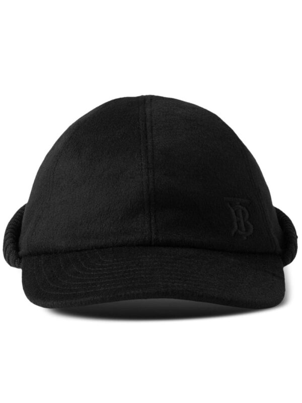 Burberry monogram-motif cashmere baseball cap