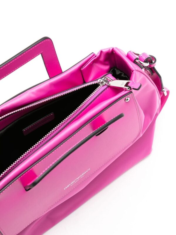 Emporio Armani logo-stamp top-handle bag - Image 5
