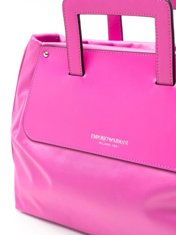 Emporio Armani logo-stamp top-handle bag - Image 4