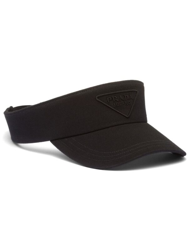 Prada logo-embroidered visor
