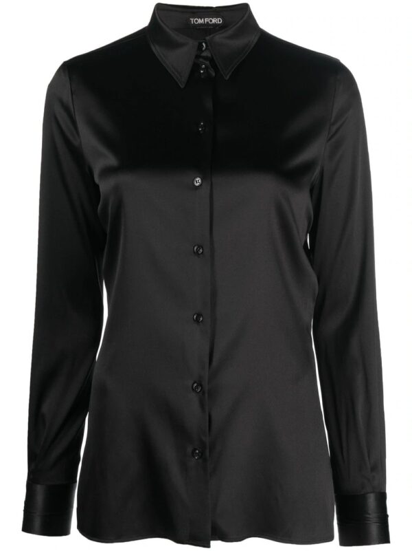 TOM FORD  stretch silk-satin shirt