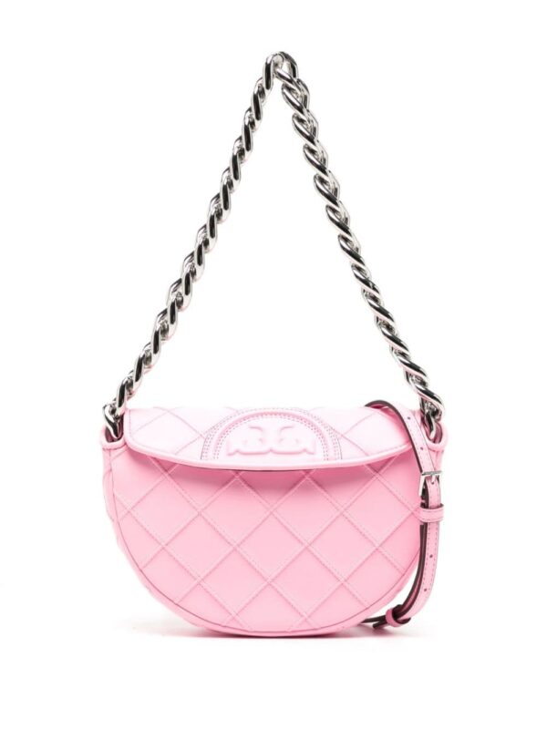 Tory Burch Fleming Crescent leather mini bag