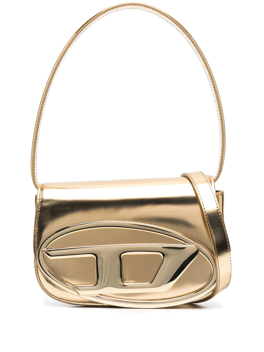 Diesel 1DR-XS-S logo plaque metallic bag