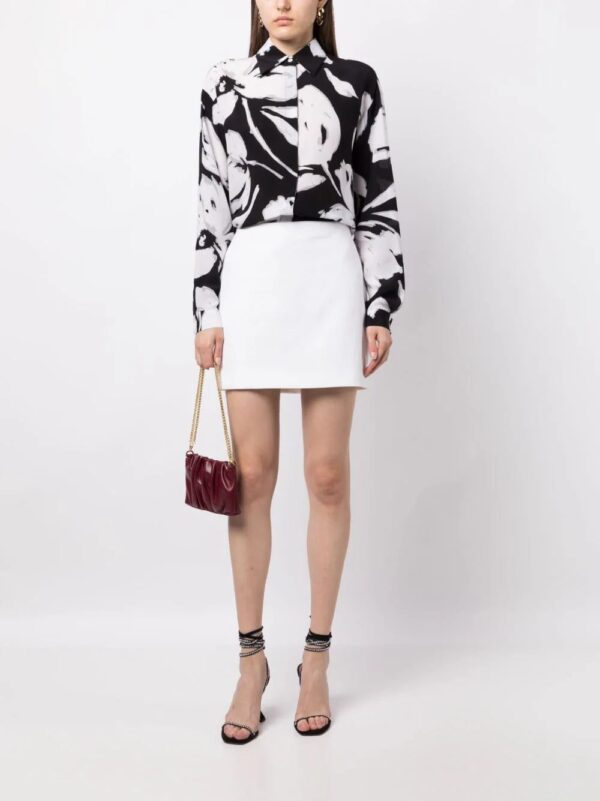 Michael Kors Collection  floral-print silk shirt - Image 2