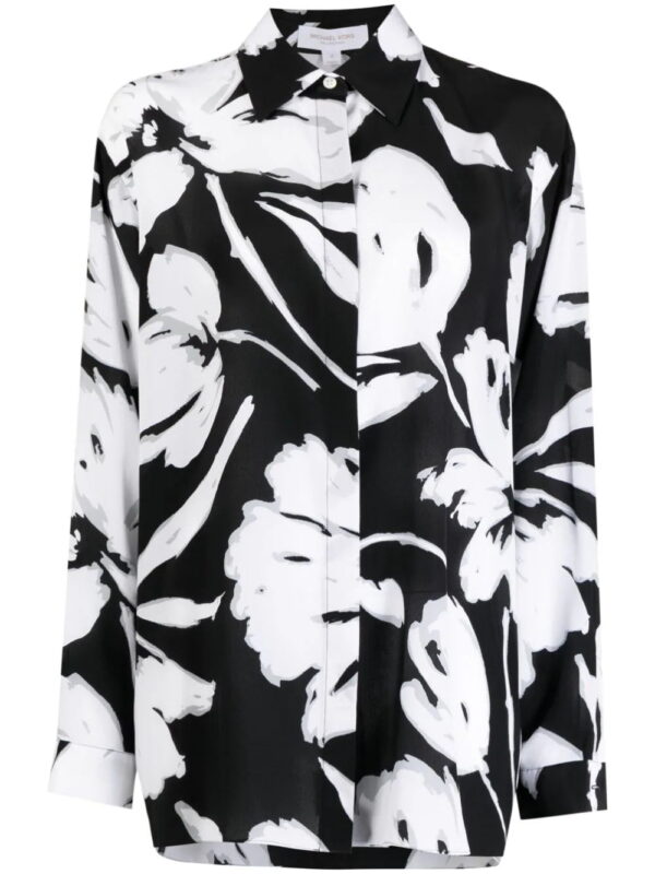 Michael Kors Collection  floral-print silk shirt