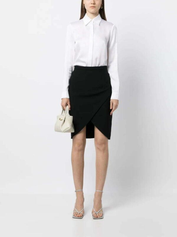 Michael Kors Collection  Hansen charmeuse long-sleeve shirt - Image 2